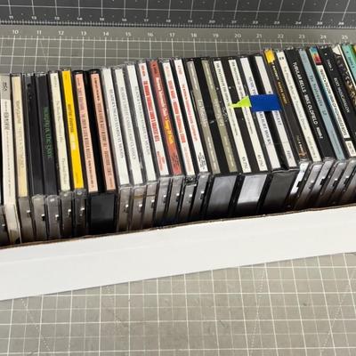 Tray of CD's; Rock, Classical, Country, Mixed LOT