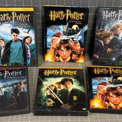 HARRY POTTER (6) DVD's