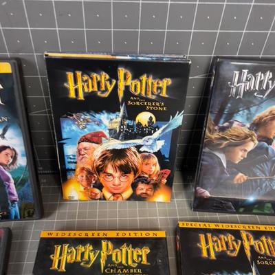 HARRY POTTER (6) DVD's