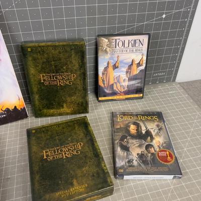 Lord of the Rings and Tolken DVD and 1 Book