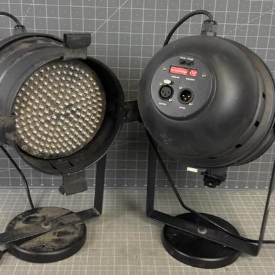 (2) LED Stage Lights 