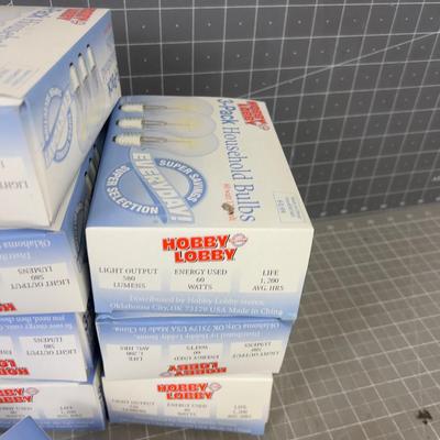 60 & 40 Watt Light Bulbs - 8 Pkg