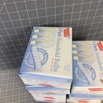 60 & 40 Watt Light Bulbs - 8 Pkg