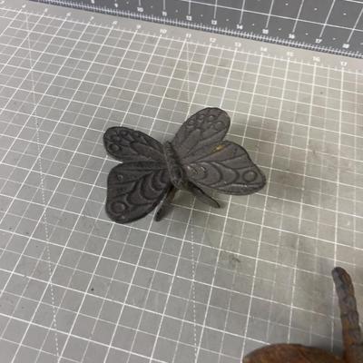 Cast Iron Bugs; Dragonfly, Bee & Butterfly