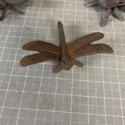 Cast Iron Bugs; Dragonfly, Bee & Butterfly