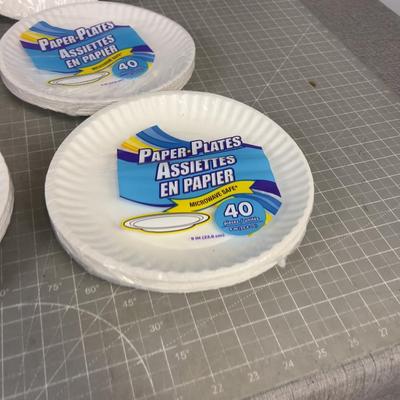 6 Packages, of 9" Paper Plates 40 Count! 