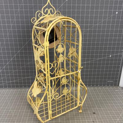 Wrought Iron Mantel Clock 