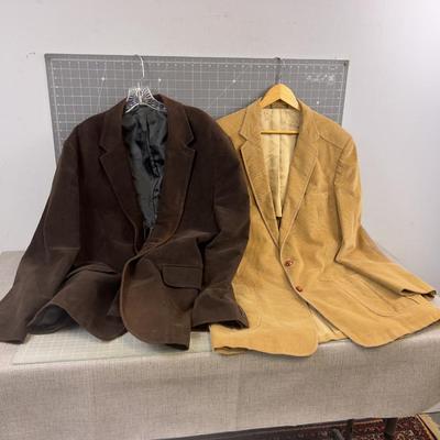 2 MEN'S Blazers Corduroy and Velveteen 
