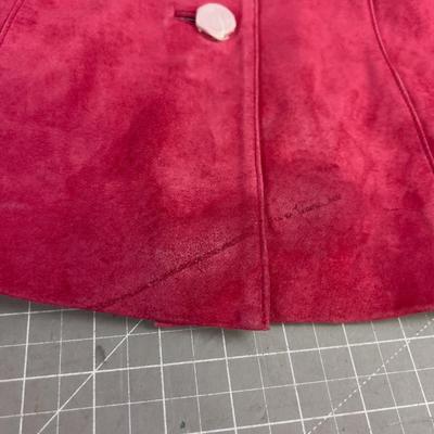 2 Like New NW Suede BROWN & RED Jackets Wome's Blazers