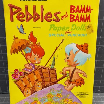 Pebbles and Bam Bam Paper Dolls, Vintage WOW! 