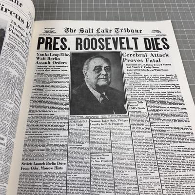 100 Years of Historic Pages of the Salt Lake Tribune