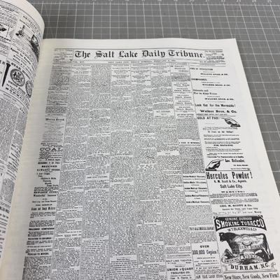 100 Years of Historic Pages of the Salt Lake Tribune