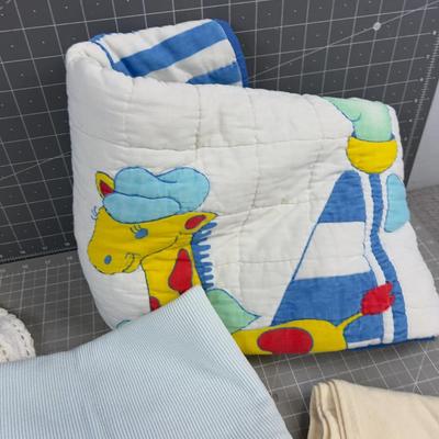 Stack of Baby Blankets (7) 
