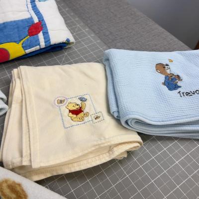 Stack of Baby Blankets (7) 