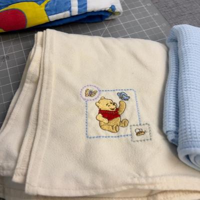 Stack of Baby Blankets (7) 