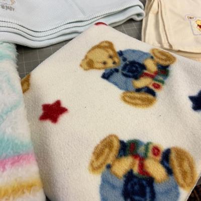 Stack of Baby Blankets (7) 