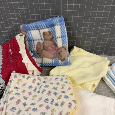 Pile No. 2 Baby Blankets (8) 
