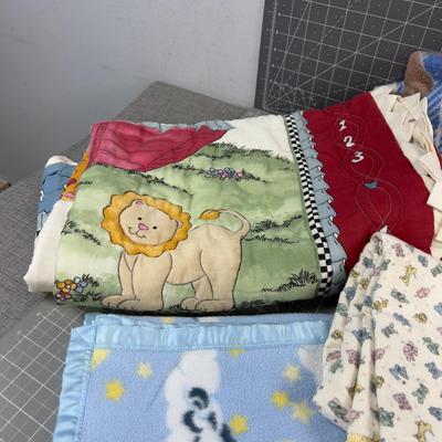 Pile No. 2 Baby Blankets (8) 