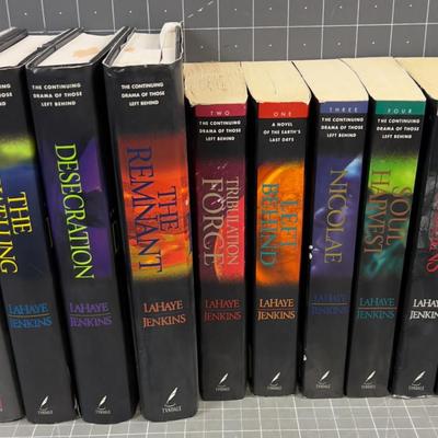 LaHaye & Jenkins Series; both paper and hard Back (10) Books.