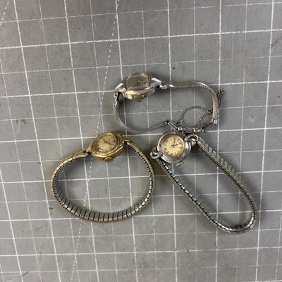 3 Women's 10 K Gold Rolled Gold Plated 