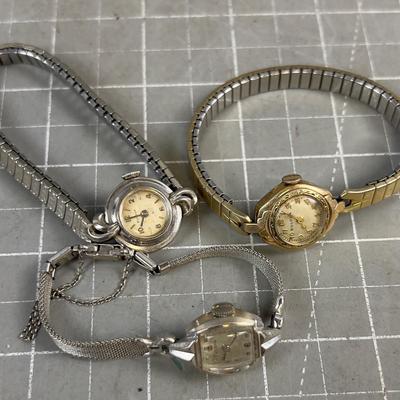 3 Women's 10 K Gold Rolled Gold Plated 
