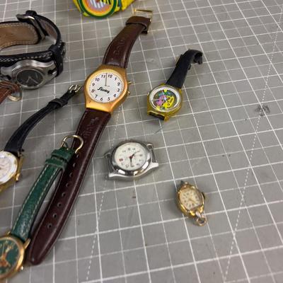 Women's; Pile of Vintage Watches