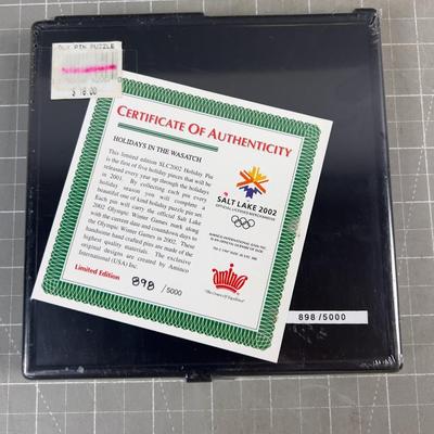 COLLECTIBLE Olympic Puzzle Pin of Holiday in the Wasatch