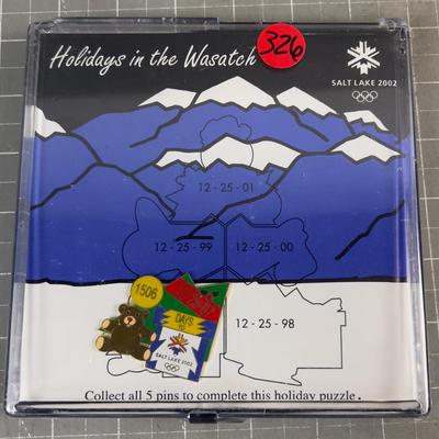 COLLECTIBLE Olympic Puzzle Pin of Holiday in the Wasatch
