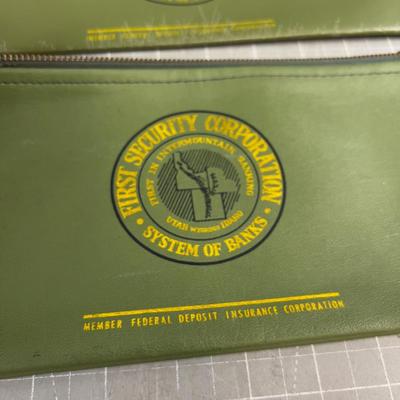 2 First Security Bank Bags (Gone out of Business) 
