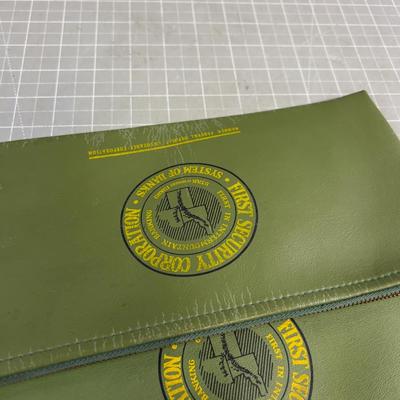 2 First Security Bank Bags (Gone out of Business) 