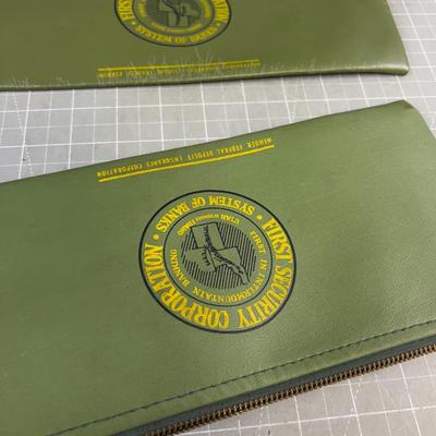 2 First Security Bank Bags (Gone out of Business) 