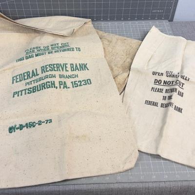 Canvas Federal Reserve Bank Bags 