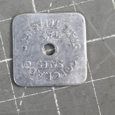 Whole Pile of COLORADO State Sales Tax Tokens (Square) 