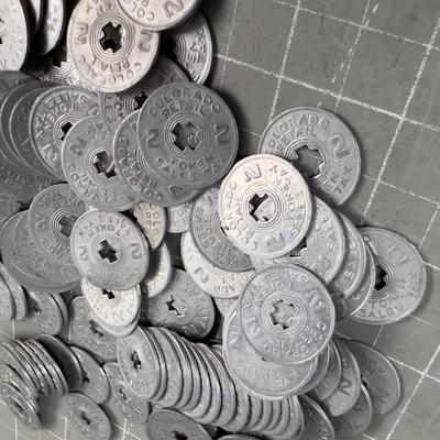 Whole Pile of Colorado State Sales Tax Tokens, ROUND this time