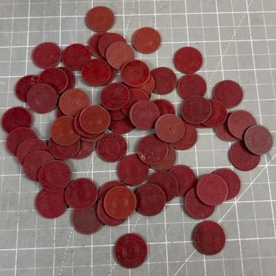 More Colorado State Tax Token, RED Composite Material Round