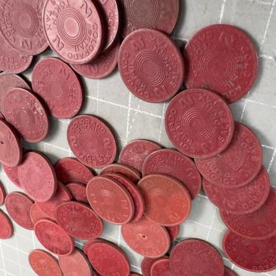 More Colorado State Tax Token, RED Composite Material Round
