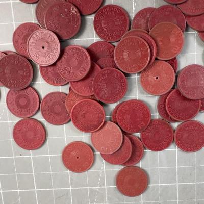 More Colorado State Tax Token, RED Composite Material Round