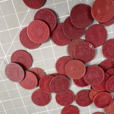 More Colorado State Tax Token, RED Composite Material Round
