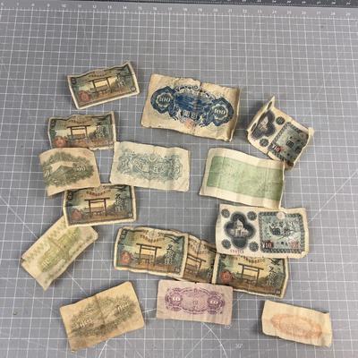 1920 Era Japanese Currency, RARE 