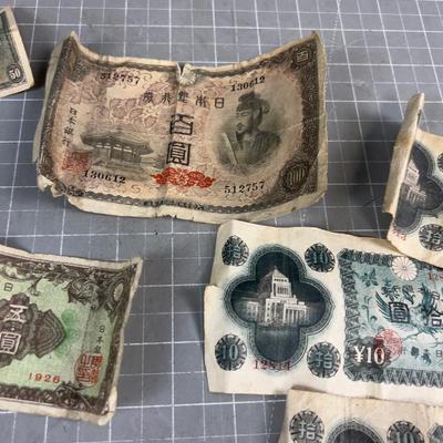 1920 Era Japanese Currency, RARE 