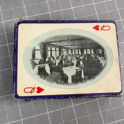 ANTIQUE (OLD) Portland and Columbia RIVER Playing Cards 