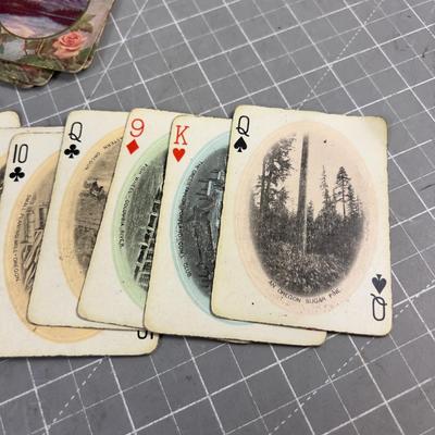 ANTIQUE (OLD) Portland and Columbia RIVER Playing Cards 