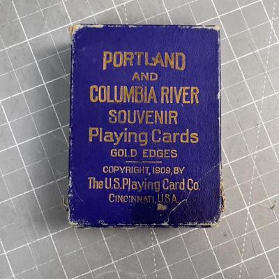 ANTIQUE (OLD) Portland and Columbia RIVER Playing Cards 