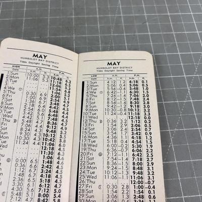 1966 Official TIDE TABLE Compliments of ARNITZEN Rogue River Resort 