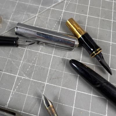 Fountain Pens; Mostly Parts and Pieces