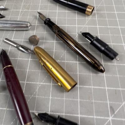 Fountain Pens; Mostly Parts and Pieces