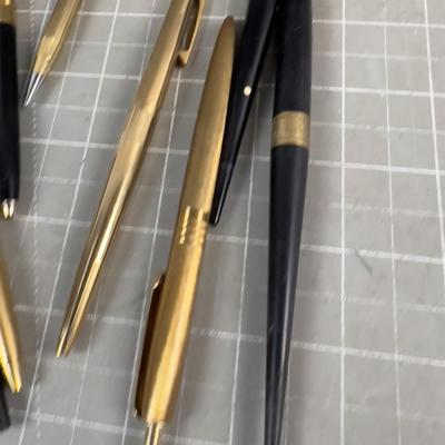 Gold and Black Ball Point Pens