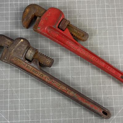(2) 14" Pipe Wenches 