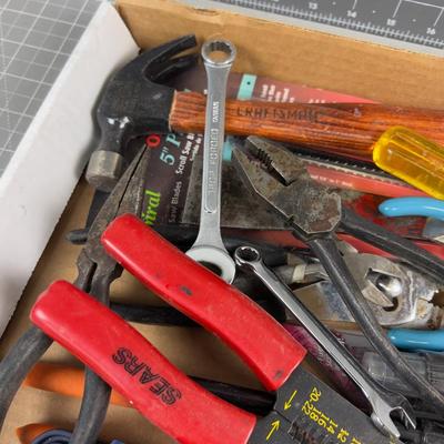 Last Tray of Tools: Hammer, wire brushes, etc. 
