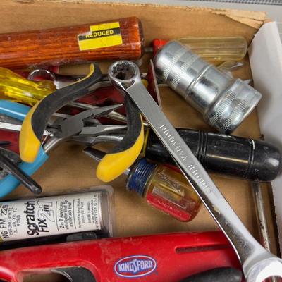 Last Tray of Tools: Hammer, wire brushes, etc. 